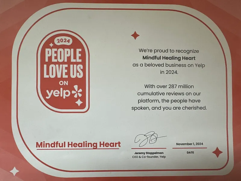 People love us on Yelp award