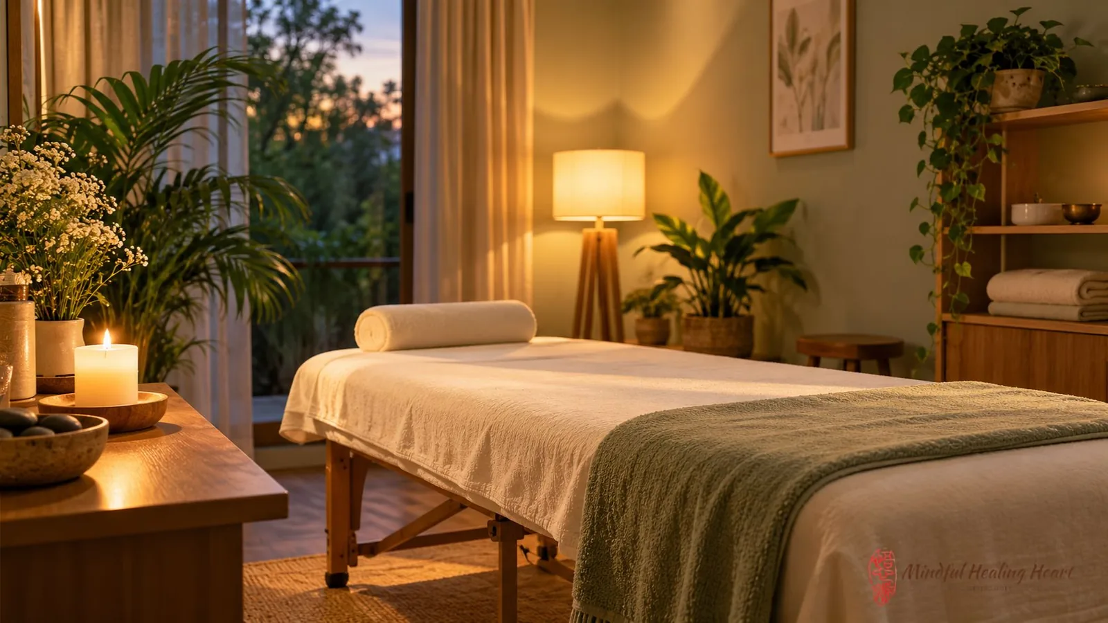 Private, calm acupuncture treatment room in Pasadena designed for depression and anxiety care